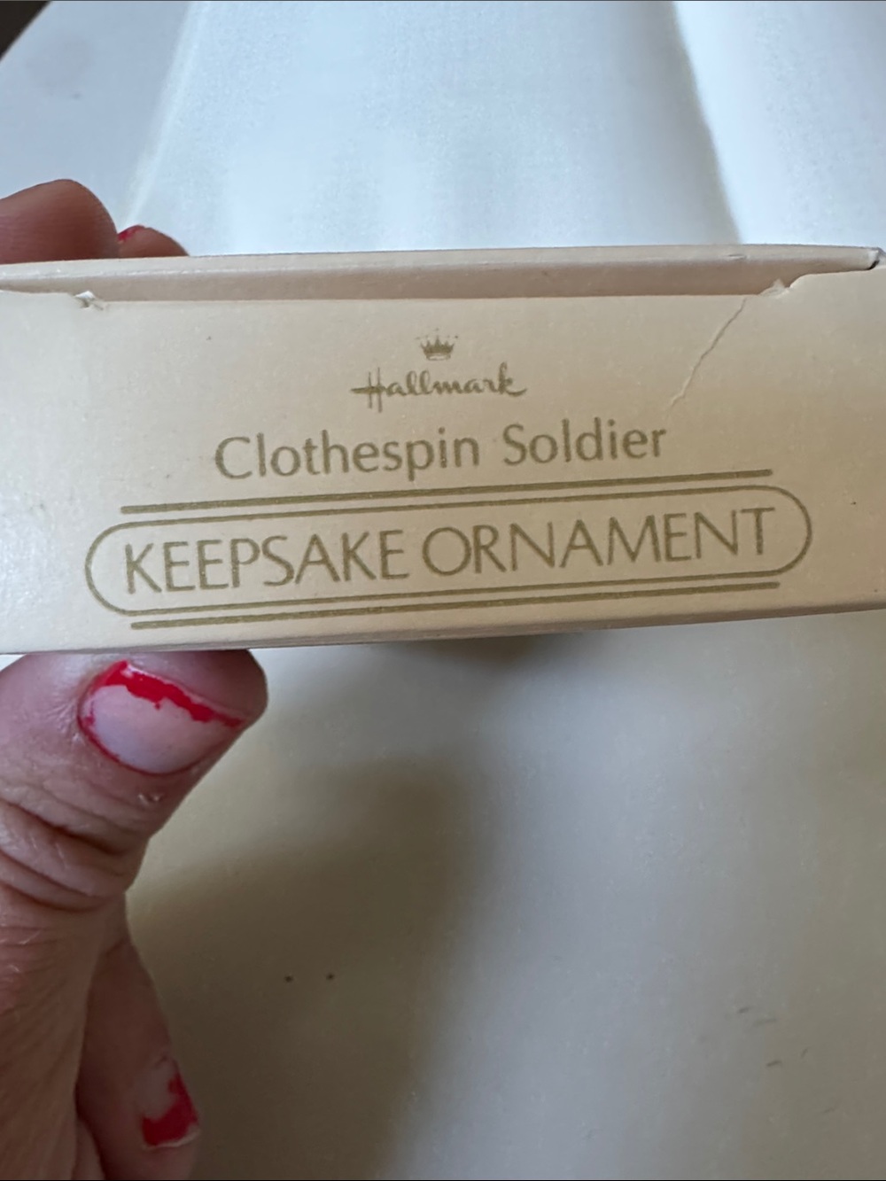 Hallmark Clothespin Soldier Vintage 1984 Christmas Ornament - Picture 2 of 2